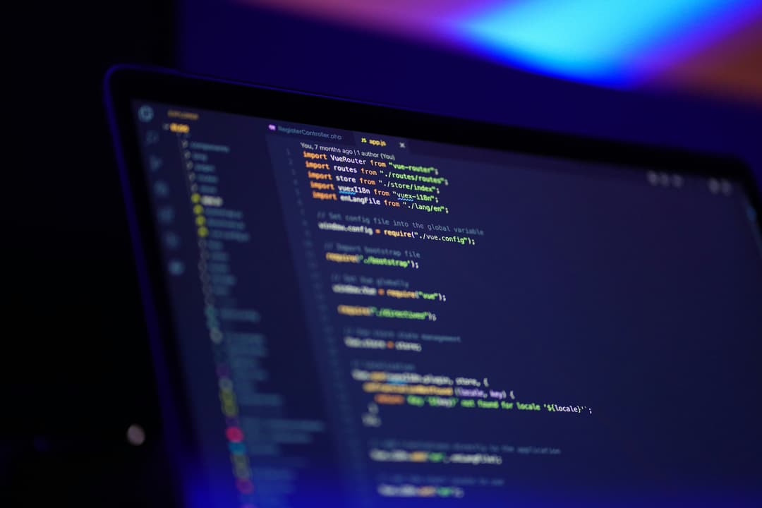 Our full-stack development team working on web projects
